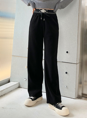 香依雅园 2023秋季新款200斤大码弹力百搭显瘦牛仔直筒裤女38068