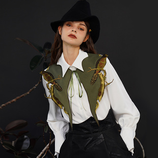 咖沫原创  假领子女百搭假领新款小披肩薄款法式领口小装饰