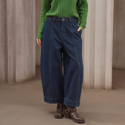 咖沫原创2025秋冬新款牛仔裤