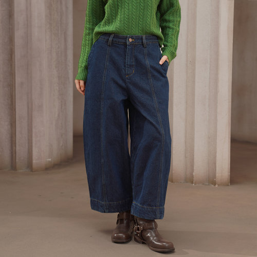 咖沫原创2025秋冬新款牛仔裤