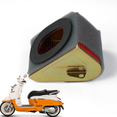 QP150T C轻骑标致踏板摩托车姜戈空气滤芯滤清器空滤过滤器Django