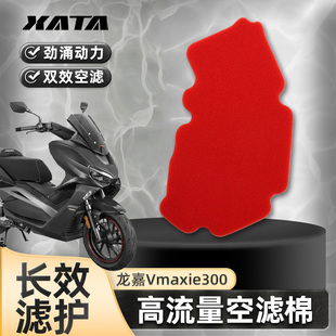 改装高流量空滤 龙嘉XDV250Si Vmaxie300空气滤清器机油滤芯机滤