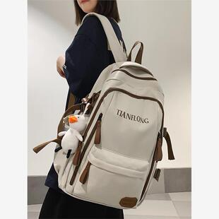 书包女初中生大容量结实耐磨ins小众高中生大学生背包高颜值男生