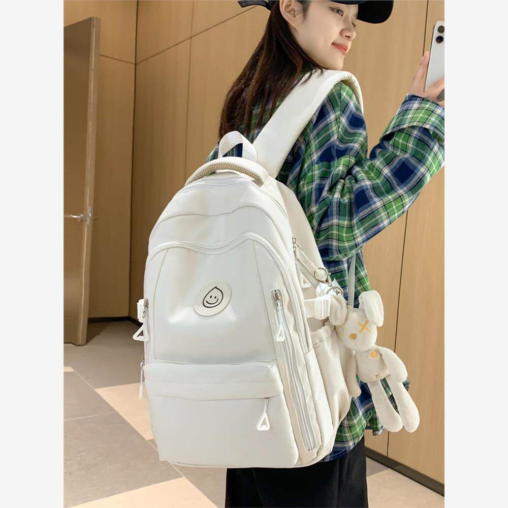 女童书包小学三至五六年级学生小学生白色减负大容量防水双肩背包