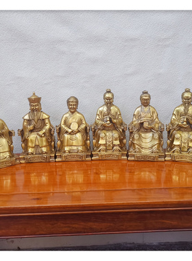 飞龙纯铜胡三太爷太奶像黄三铜像黄铜家用工艺品摆件