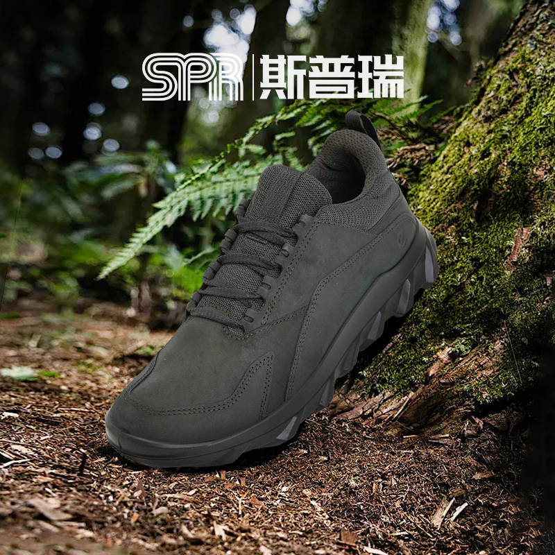 Ecco/爱步男士牛皮轻盈舒适运动户外缓震运动休闲跑鞋 驱动820314