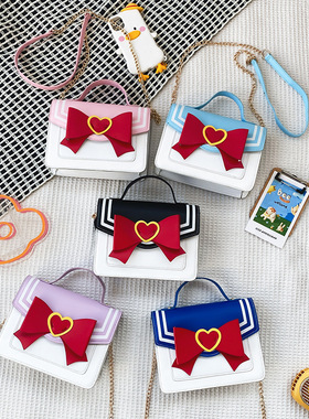 Coreland魔法美少女斜挎包蝴蝶结爱心包包水手pu日系卡通动漫周边