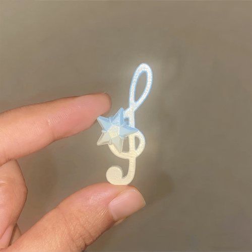 Y2K千禧风星星发夹刘海边夹