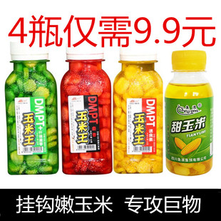 钓大鱼甜嫩玉米粒挂钩鱼饵料颗粒麦粒野钓巨物鲤鱼草鱼鲫鱼窝料