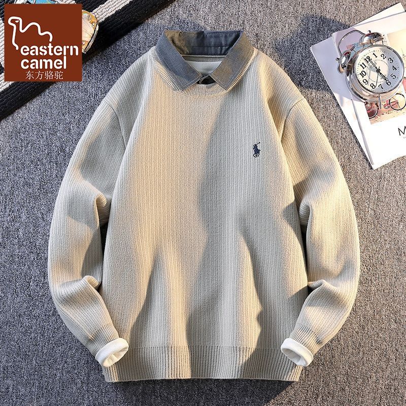 假两件毛衣男秋冬季高品质