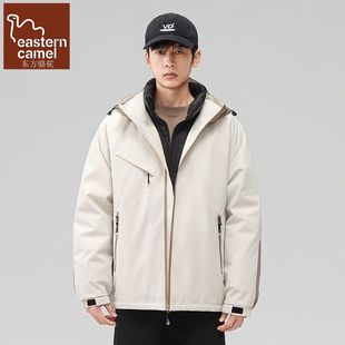 东方骆驼羽绒服冬季新款时尚百搭潮流男款中青年学生工装保暖外套