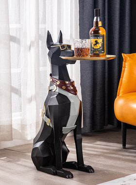 狗摆件高级感客厅玄关装饰品轻奢高档电视柜酒柜装饰品