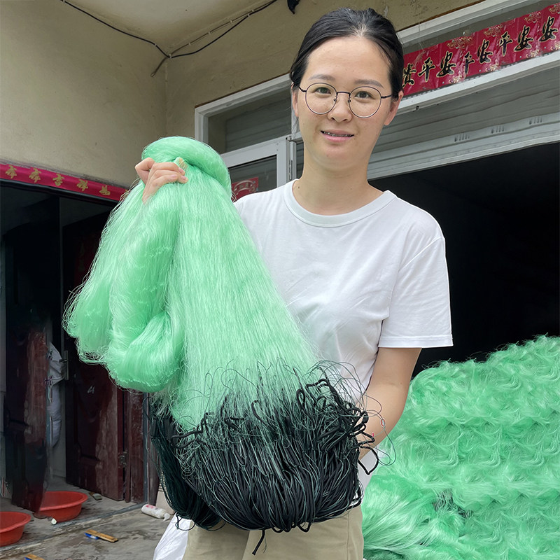 绿丝加重绳包坠三层渔网粘网丝网沉网捕鱼网挂网鲫鱼鲤鱼网100米,户外/登山/野营/旅行用品,鱼网/虾笼/其它渔具,淘宝优惠券,粉丝福利购,淘宝优惠卷