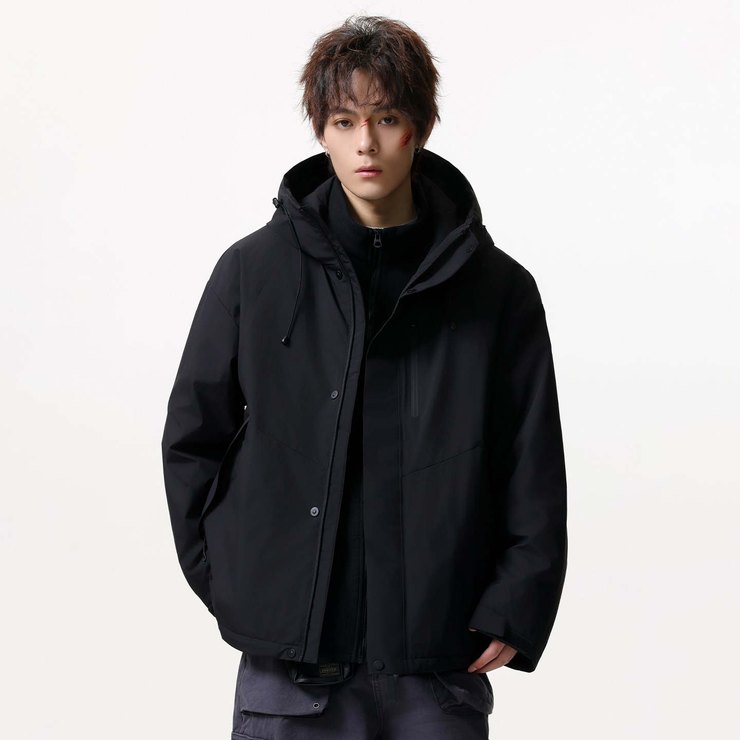 JIINOO白鹅绒冲锋羽绒服