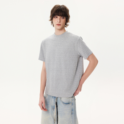 短宽透气科技肌理感短袖t恤