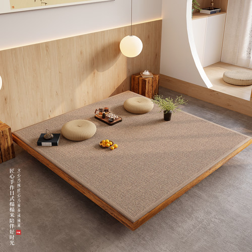 日式加厚榻榻米床垫茶室阳台垫子