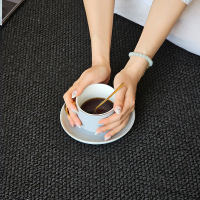 Japanese-style imitation fencing carpet, tea room, cat scratch-proof photography studio, linen solid color homestay, photo-taking, wooden style bedside mat thumbnail 4