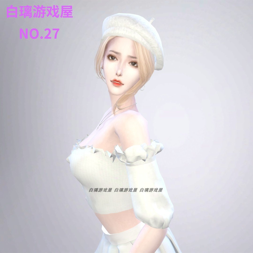 模拟人生4人物mod丨女丨兰妮丨送8套衣服发型皮肤化妆补丁