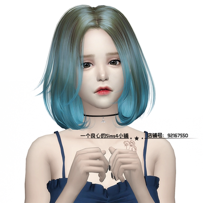 模拟人生4人物mod丨23丨女丨送6套衣服发型皮肤化妆 Sims4补丁
