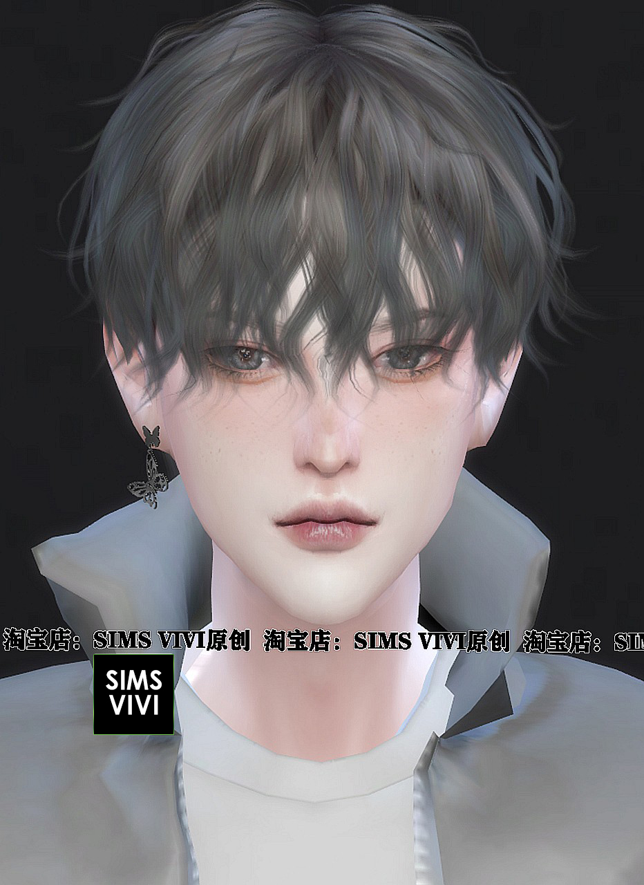 模拟人生4人物mod丨男丨100#丨送8套服装发型皮肤化妆 Sims4补丁