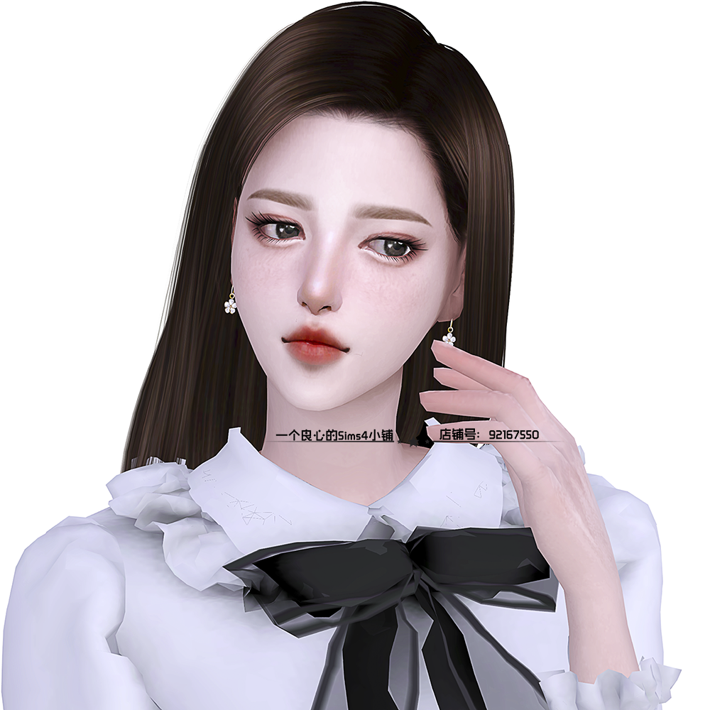模拟人生4人物mod丨79丨女丨送8套衣服发型皮肤化妆 Sims4补丁
