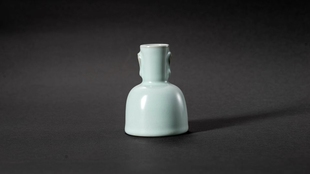 官方正品东道汝窑听观照茶座摆件配件天青色开片茶具精品礼盒装