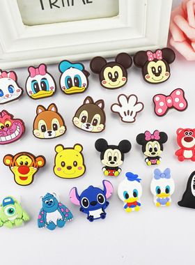 DIY手工发夹饰品配件卡通PVC平面公仔贴片奶油手机壳装饰素材厂家