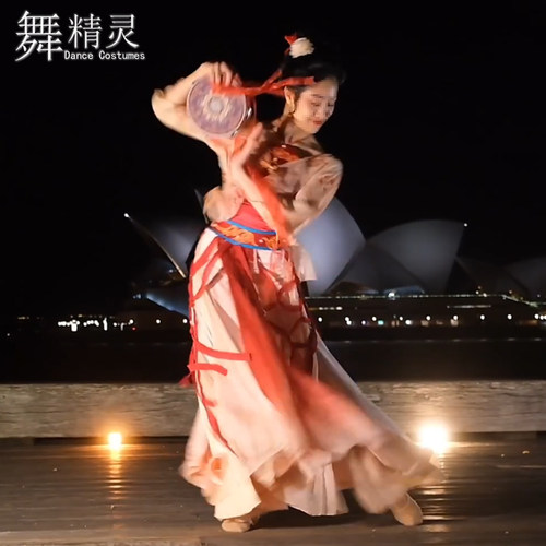 上铃鼓舞蹈服汉唐古典舞演出服