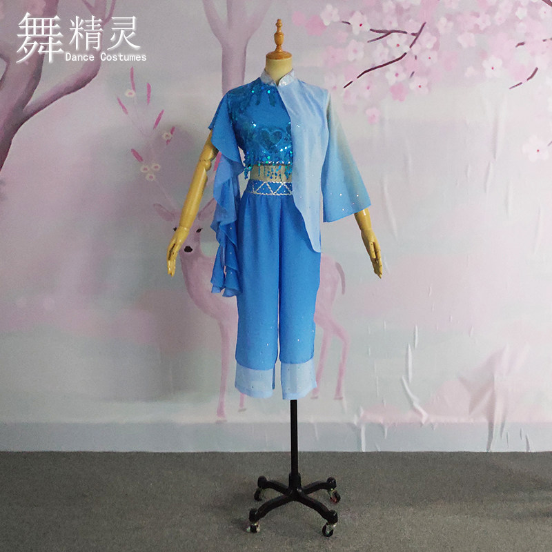 桃李杯月亮演出服儿童飘逸古典舞