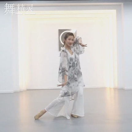 不染舞蹈服超仙 飘逸知否古典舞练功服女开衫纱衣水墨古风艺考服