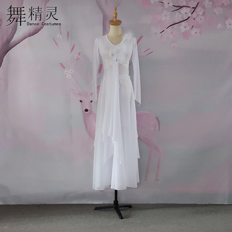 古典舞独舞演出服雪中梅舞蹈服