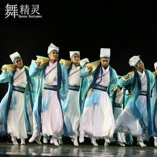 桃李杯古典舞雨歇舞蹈服飘逸伞舞艺考服汉服书生梁祝演出服中国风