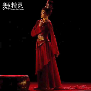汉唐古典舞剧目服装 汉风丽影演出服古风 虞歌舞蹈服艺考服飘逸裙裤