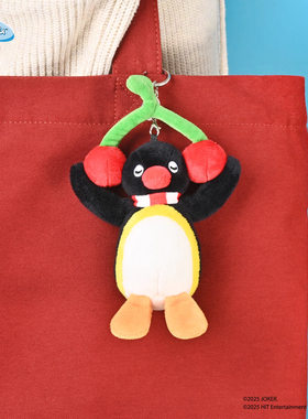 正版山莫pingu企鹅创意水果系列挂件可爱毛绒公仔女生小玩偶挂饰