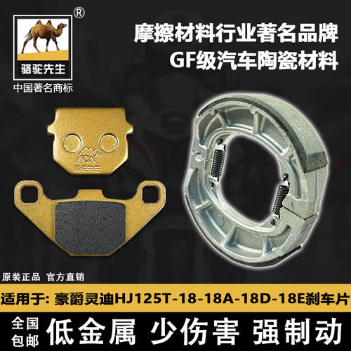 豪爵灵迪HJ125T-18-18A刹车片