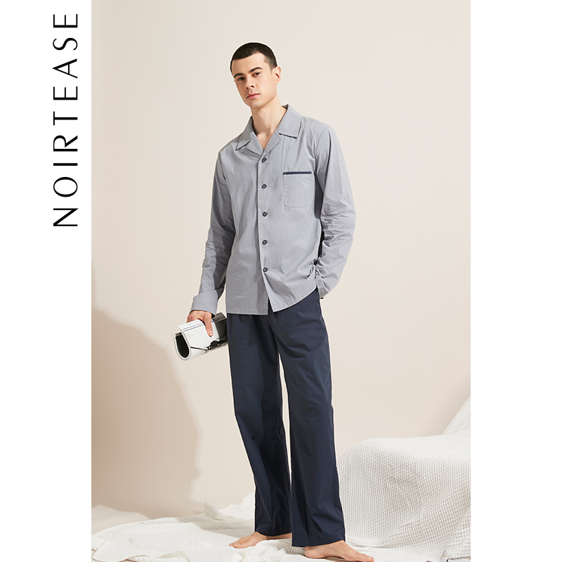 NoirTease春秋男士纯棉家居服