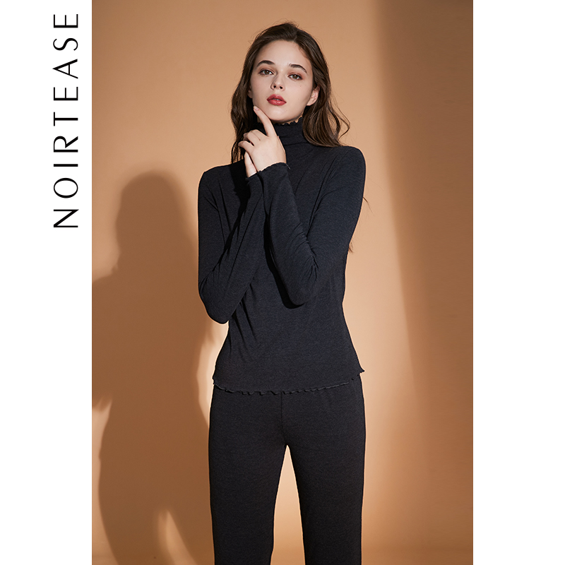 noirtease修身美体长袖高领秋衣