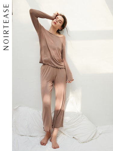 NOIRTEASE宽松长袖家居服
