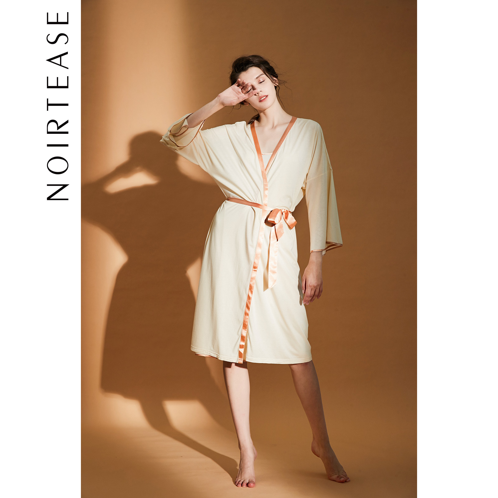 noirtease系帶寬松水袖家居服