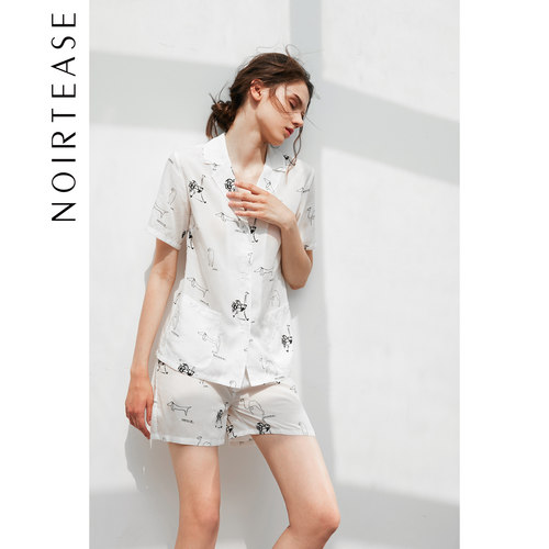 NOIRTEASE性感天丝绒短袖家居服