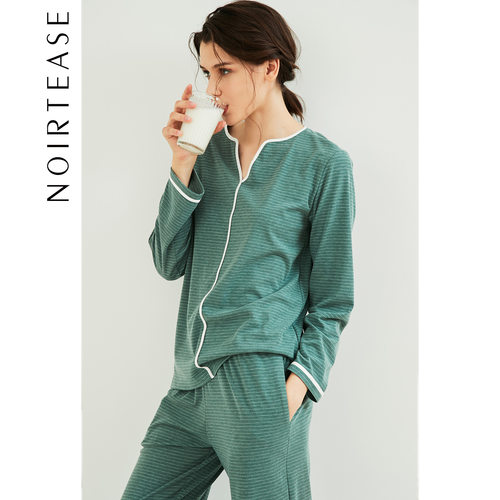 NOIRTEASE宽松长袖休闲套头睡衣