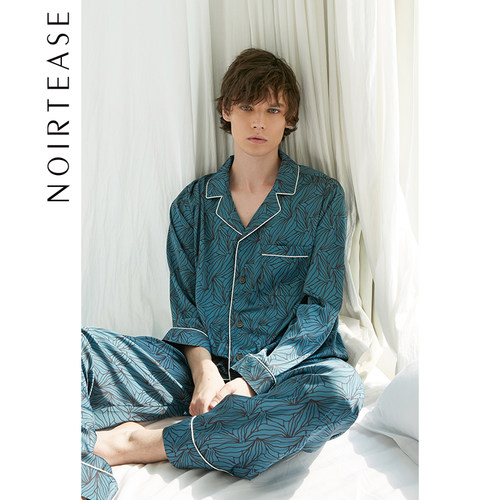 noirtease丝质男士家居服套装