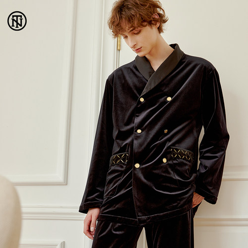 noirtease加绒加厚保暖家居服