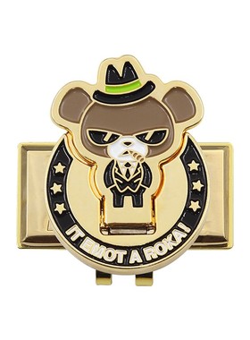 日本SNIPE高尔夫球位标SP214CM马克mark小熊位标球帽夹式22全新