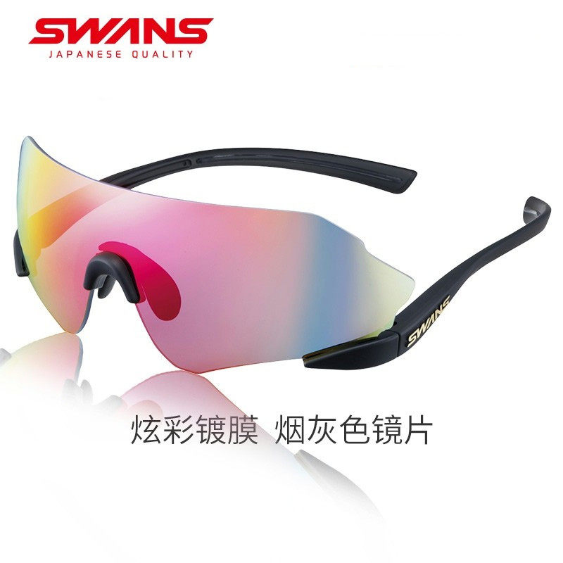 日本进口SWANS狮王视高尔夫眼镜男女无边框时尚镀膜运动太阳镜