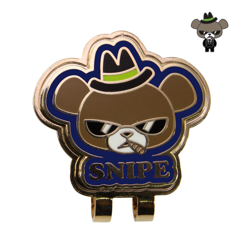 日本SNIPE高尔夫球位标SP713CM城市猎人高尔夫马克mark帽夹新品