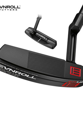 埃夫罗尔EVNROLL高尔夫推杆ER2v黑色宽直条形一字正品男女士球杆