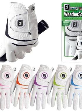正品Footjoy FJ高尔夫球女士手套 WEATHERSOF 透气防滑小羊皮新款