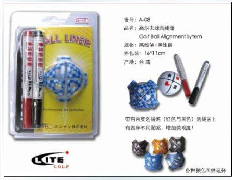 正品日本lite划线笔高尔夫球