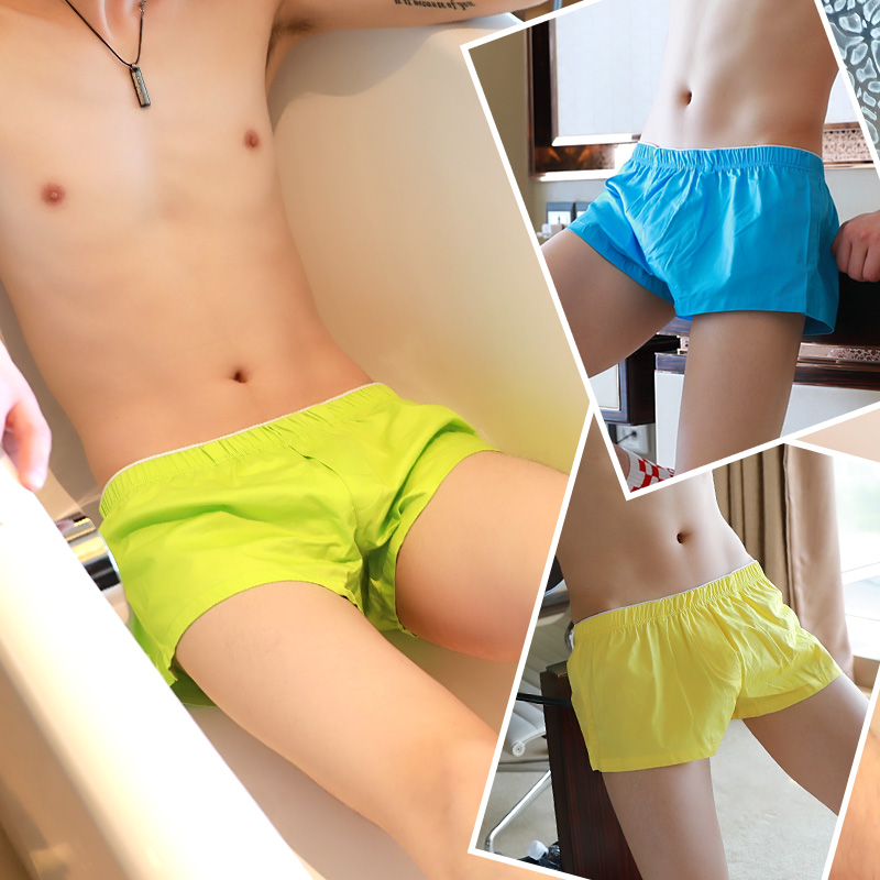 男士内裤纯棉平角裤宽松家居裤